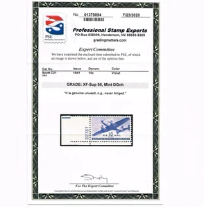 EXCEPTIONAL GENUINE SCOTT #C27 MINT PRISTINE OG NH PSE CERT GRADED XF-SUPERB-95 - Picture 1 of 3
