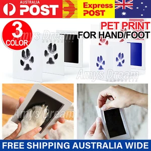 Pet Handprint Footprint Ink Set Pad Touch Paw Print Kit Inkless Mel - Picture 1 of 11