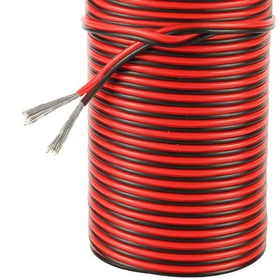 20 Gauge 2Pin Extension Wire 20AWG 2 Conductor Parallel Electric Cable Cord f... - Image 1 of 4