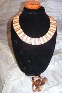 KONVOLUT VINTAGE THREMOSET SCHMUCK KETTE UND ARMBAND EICHE - Bild 1 von 3