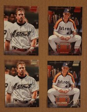 Red Foil Jeff Bagwell & Craig Biggio 2022 Topps Stadium Club Houston Astros + 
