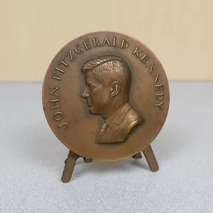 1961 President John F. Kennedy 2.75" Medallic Art Co Inaugural Bronze Medal 158g - Picture 1 of 9
