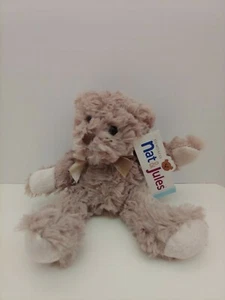 Demdaco Nat & Jules Mein Teddy Minibär Plüschtier 8 Zoll hellbraun Stofftier - Neu mit Etikett - Bild 1 von 1