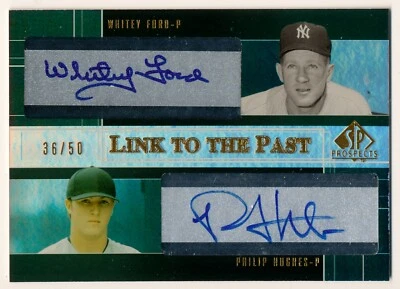 Ford Phil Hughes 2004 SP Prospects Whitey radiocontrol doble enlace automático al pasado #/50 Foto 1 de 2