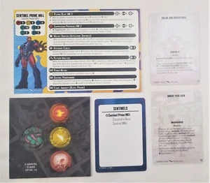 Marvel Crisis Protocol Sentinels MK4 **Prime** SOLO Tarjetas de Reglas Tokens SIN MINIS - Imagen 1 de 1