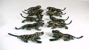 Handgefertigte Tigerskulptur Schnitzerei Büffel schwarzes Horn 1 Stück NS52 ~ 55 - Bild 1 von 19
