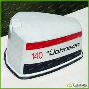 140 HP Johnson Sea-Horse Late 1970s Outboard V4 Motors HighCast Vinyl Decals Set - Bild 1 von 5