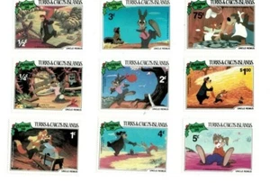 Turks and Caicos 1981 - Disney Christmas - Set of 9 Stamps Scott #496-504 - MNH - Picture 1 of 1