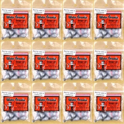 (12) Packs Water Gremlin 1/2 Oz Snap Loc Dipsey Swivel Sinkers Lot Brand New