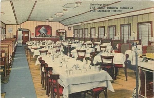 CHARLESTOWN, MASSACHUSETTS - SALA DA PRANZO PRINCIPALE INTERNO CASA ARAGOSTA - CARTOLINA - Foto 1 di 2