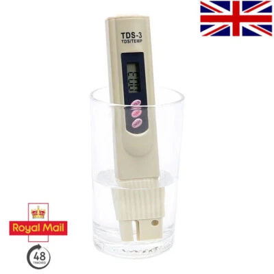 Digital Tester TDS PPM Meter Water Purity Hydroponics Water Quality Test Pen UK