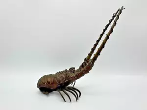 Meiji Antique Japanese Bronze Spiny Lobster Okimono Sculpture Ese Ebi - Picture 1 of 7