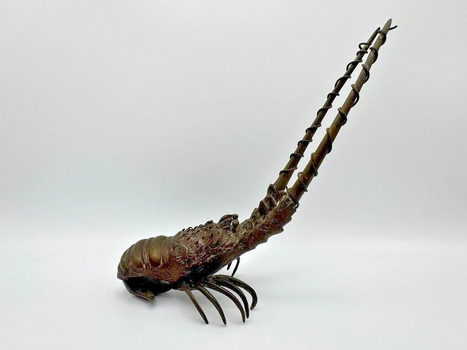 Meiji Antique Japanese Bronze Spiny Lobster Okimono Sculpture Ese Ebi - Image 1 of 4