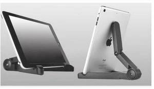 Folding Adjustable Desk Holder Mount Stand For iPhone Galaxy Tablet iPad Air 2 I - Picture 1 of 9