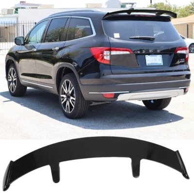 52'' Rear Roof Window Spoiler Lip Wing Carbon Fiber For 2016-2022 Honda Pilot Foto 1 de 4