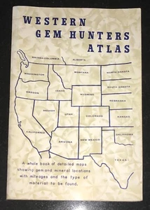 Western Gem Hunters Atlas by Cy Johnson Book Revised 19th Edition 1984 w/  Maps - Picture 1 of 5