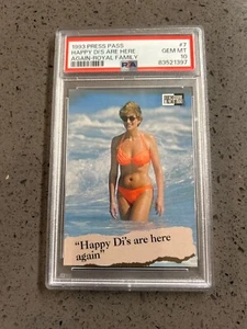 Princess Diana Happy Di's Royal Family 1993 Press Pass #7 PSA GEM MINT "10" - Picture 1 of 2