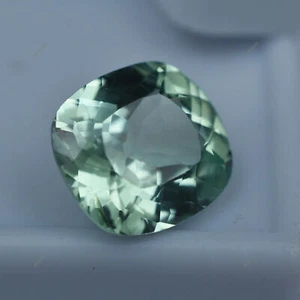 CERTIFIED Cushion Cut 6.80 Ct Bluish Green Sapphire Montana Natural Gemstone - Picture 1 of 12