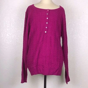 Laura Scott Pullover Oberteil Shirt Magenta ((Large)) NEU neu mit Etikett - Bild 1 von 6