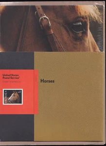 USPS Horses Sheet of 20 Forever Stamps in Folio - Picture 1 of 3