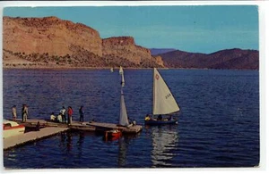 Postal de navegación y pesca en Arizona en el lago Saguaro - Imagen 1 de 2