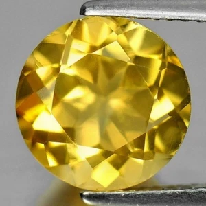 GOLDEN CITRINE 7 MM ROUND CUT ALL NATURAL - Picture 1 of 1