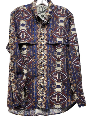 Vintage Rodeo Active Medium Multicolor Long Sleeve Cotton Shirt (C7) - Image 1 of 4