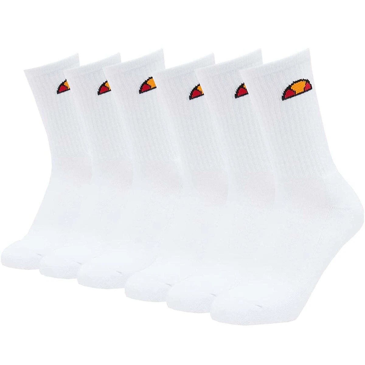 Ellesse 3 Pack Crew Socks Blue/White | Skipper Bar - View #2