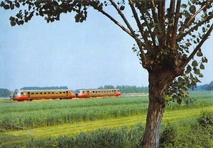 T7O) CARTOLINA TRENO FERROVIE STATO AIRASCA SALUZZO CAMPAGNA 1980 ALN 772 CUNEO - Picture 1 of 2