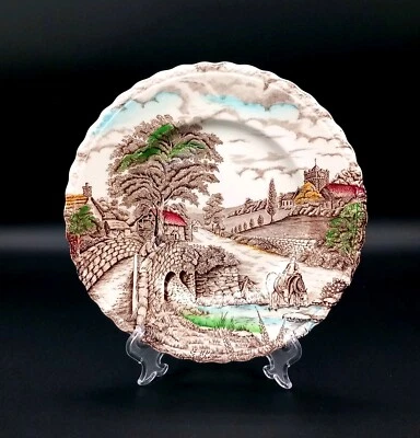 Antico Piatto In Ceramica Inglese England's Charm Myott Son - Immagine 1 di 4