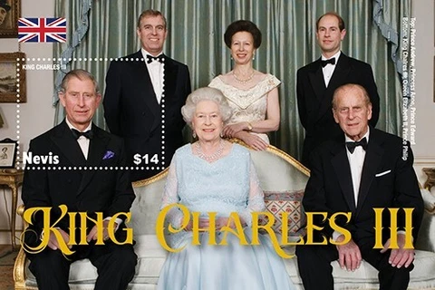 Nevis 2022 - King Charles III - Souvenir Stamp Sheet - MNH Cover