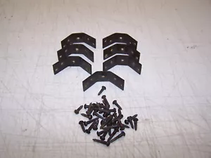 Singer AJ- 1950 Model 201 Electric Sewing Machine Part, Leg Brackets and Screws - Picture 1 of 5