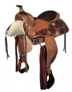 Sillín Western DALLAS de piel de búfalo nuevo - Imagen 1 de 6