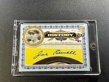 JOE SEWELL 2006 SP LEGENDARY CUTS SIGNATURE CUT AUTO JERSEY # 21/87 INDIANS HOF