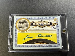 JOE SEWELL 2006 SP LEGENDARY CUTS SIGNATURE CUT AUTO JERSEY # 21/87 INDIANS HOF