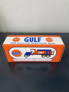 Ertl Collectibles 1925 Kenworth Stake Truck Bank Gulf Gasoline - NIB, Mint Cond. - Picture 1 of 5