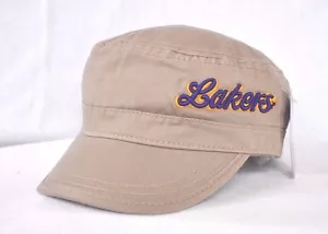 *LOS ANGELES LAKERS* Basketball Military style Army Cadet cap hat Castro OURAY - Picture 1 of 3
