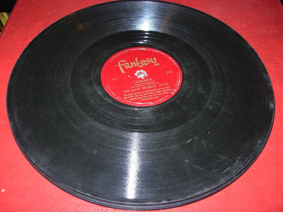 DAVE BRUBECK let's fall in love / indiana ( jazz ) 78 rpm fantasy 512 - Image 1 of 1