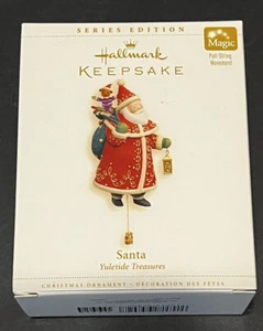 HALLMARK 2006 "SANTA Yuletide Treasures" KEEPSAKE ORNAMENT~PULL-STRING ORNAMENT - Picture 1 of 3
