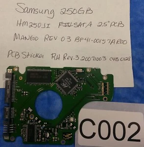Controlador de disco duro PCB Samsung 250 GB HM250JI MANGO REV 03 BF41-00157A - Imagen 1 de 2
