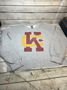 Vintage 90’s Kansas City KS Chiefs NFL Logo Cut Off Pullover Sweatshirt Size S - Picture 1 of 10