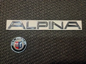BMW ALPINA Steering and deck lid trunk Emblems Badges 3 5 6 7 Z3 Z4 X5 M4 M5 - Picture 1 of 19