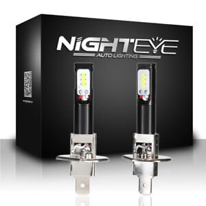NIGHTEYE 160W H1 LED Fog Light Driving Lamp Car Driving Bulbs White Super Bright