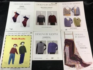 SET A: 6 DESIGNS BY JUDITH Handstrickmusterhefte, Stricken - Bild 1 von 4