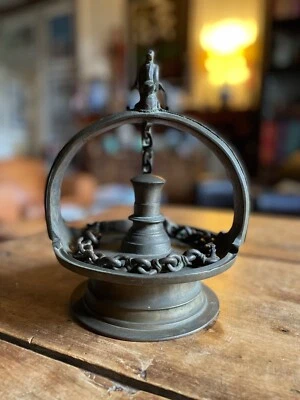 antiquites brocante art asiatique art indien encensoir en bronze - Photo 1/4