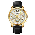 Skmei Men Watch Top Brand Quartz Watches Male Business Leather Wristwatch Gifts