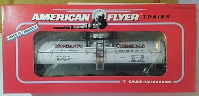 NIB American Flyer  6-48495 S Scale Monsanto Single Dome Tank Car In Factory Box - Image 1 of 4