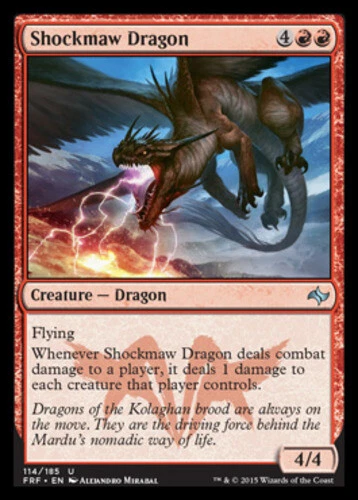 MTG - Shockmaw Dragon - Fate Reforged - NM, English Magic FLAT RATE SHIP - Image 1 of 1