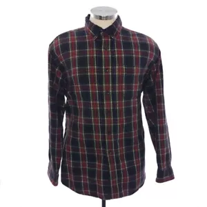 L.L.Bean Scotch Flanell blau rot kariert Langarm Button Down Baumwolle Large - Bild 1 von 12