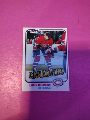 1981-82 NHL Topps Larry Robinson Montreal Canadiens #31 NM/MT - Image 1 of 4